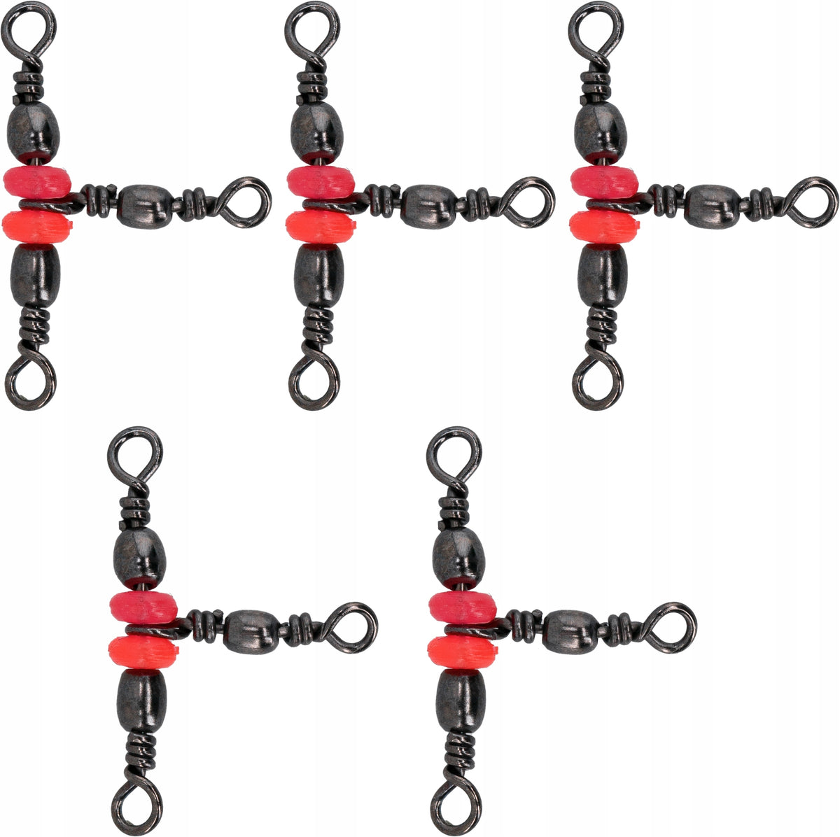 SET OF 5pcs TRIPLE swivel + beads r14 JAXON