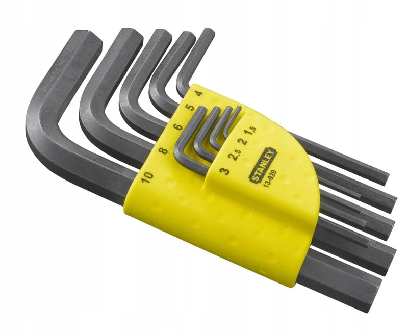 SET OF 6-ANGLE ALLEN WRENCHES1,5-10MM STANLEY Brand Stanley