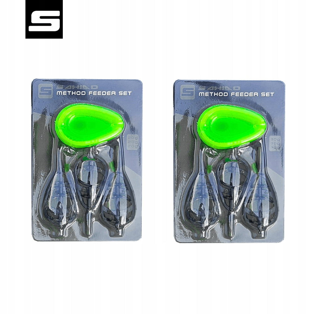 SET OF 6 BASKETS 20G-30G WITH FORMS SAHIDO METHOD FEEDER BAIT BASKET SET6+2 Packaging status original