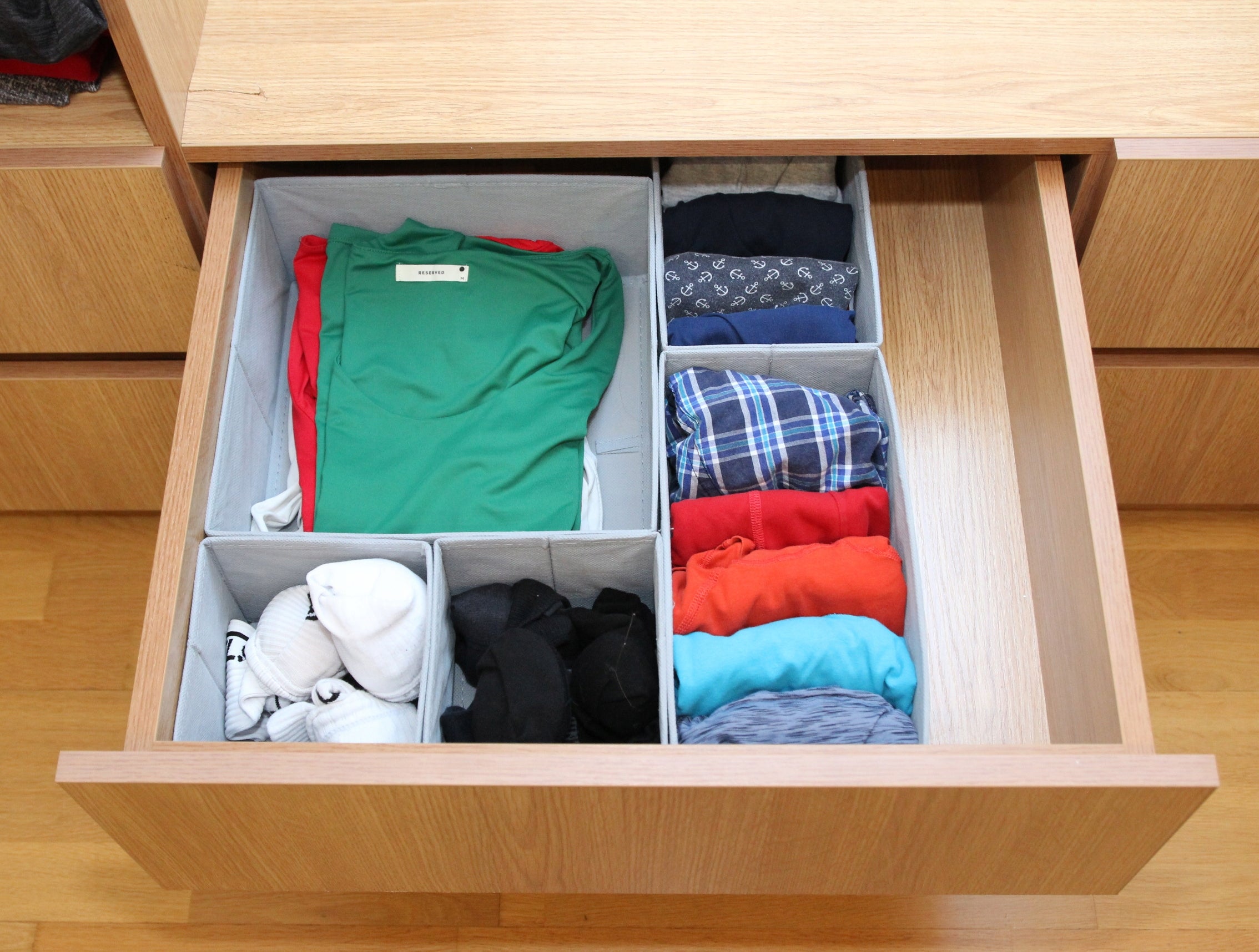 SET OF 6 ORGANIZERS UNDERWEAR ORGANIZER FOR DRAWER CLOSET CONTAINERS Brand Lacarte