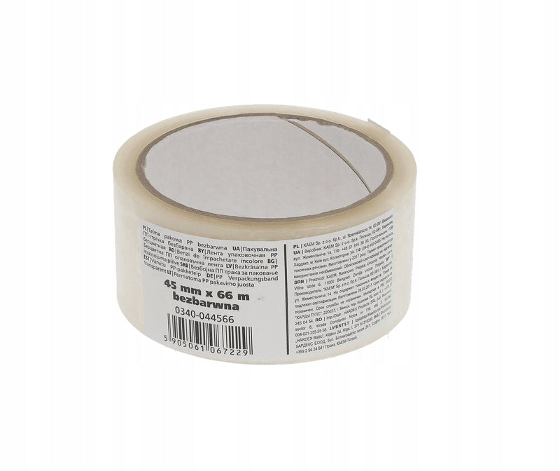 SET OF 6 PCS! Packing tape KAEM COLOURLESS 45MM x 66M Brand Kaem