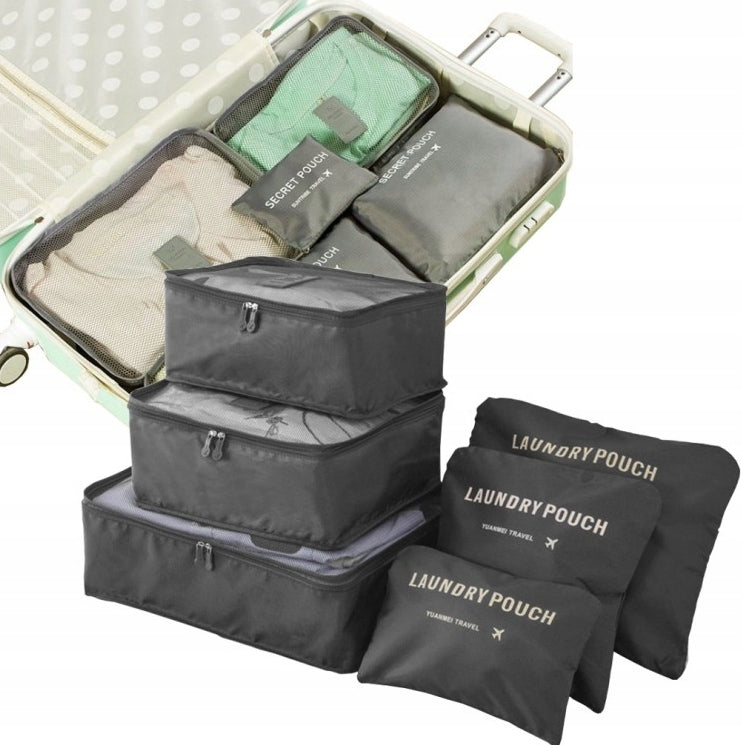SET OF 6 SACHETS ORGANIZERS BAGS FOR SUITCASE ORGANIZER OLDMAN 6el Packaging status original