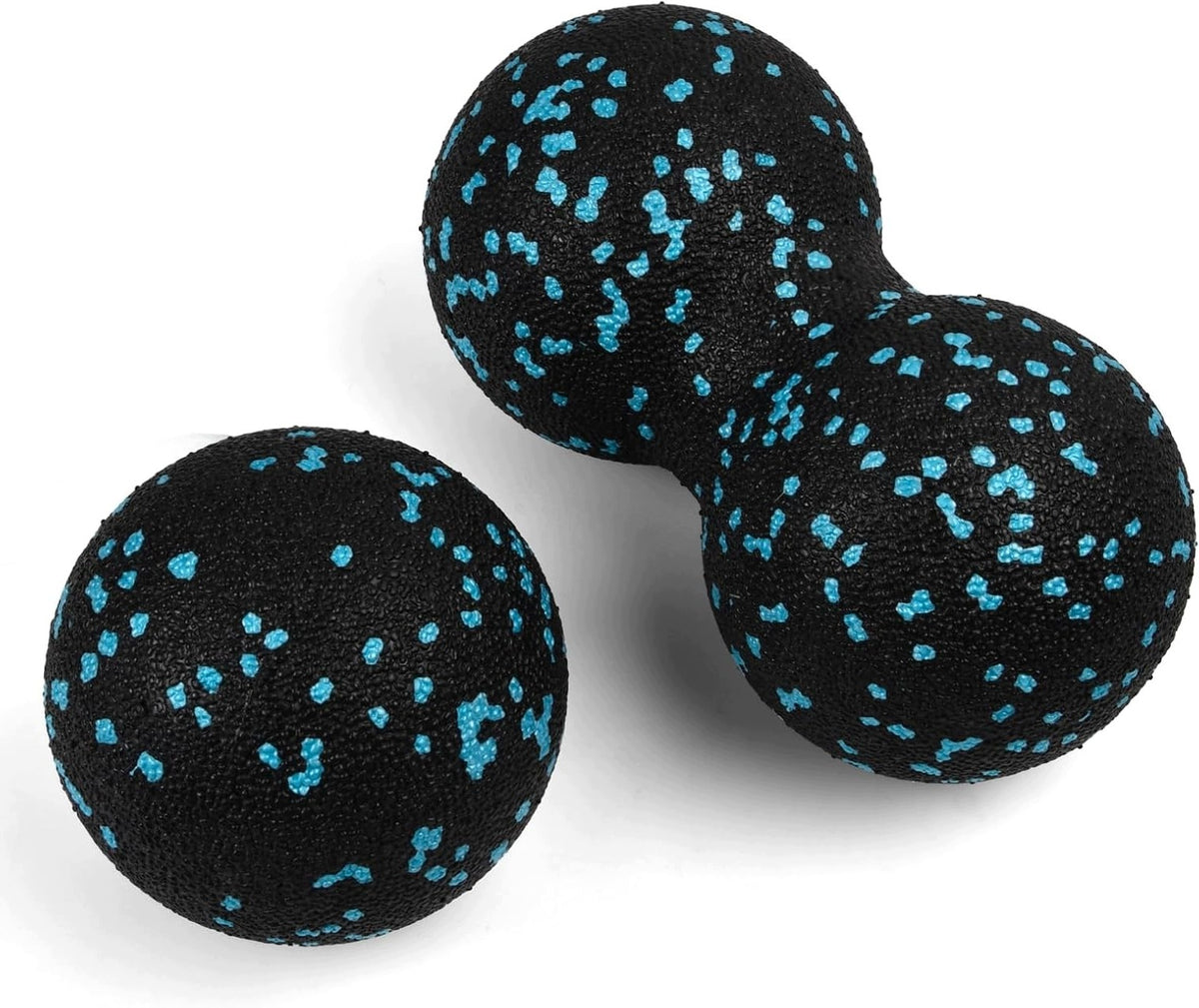 SET OF 8 CM AND 8X16 CM WALNUT FASCIA MASSAGE BALLS WITH EPP