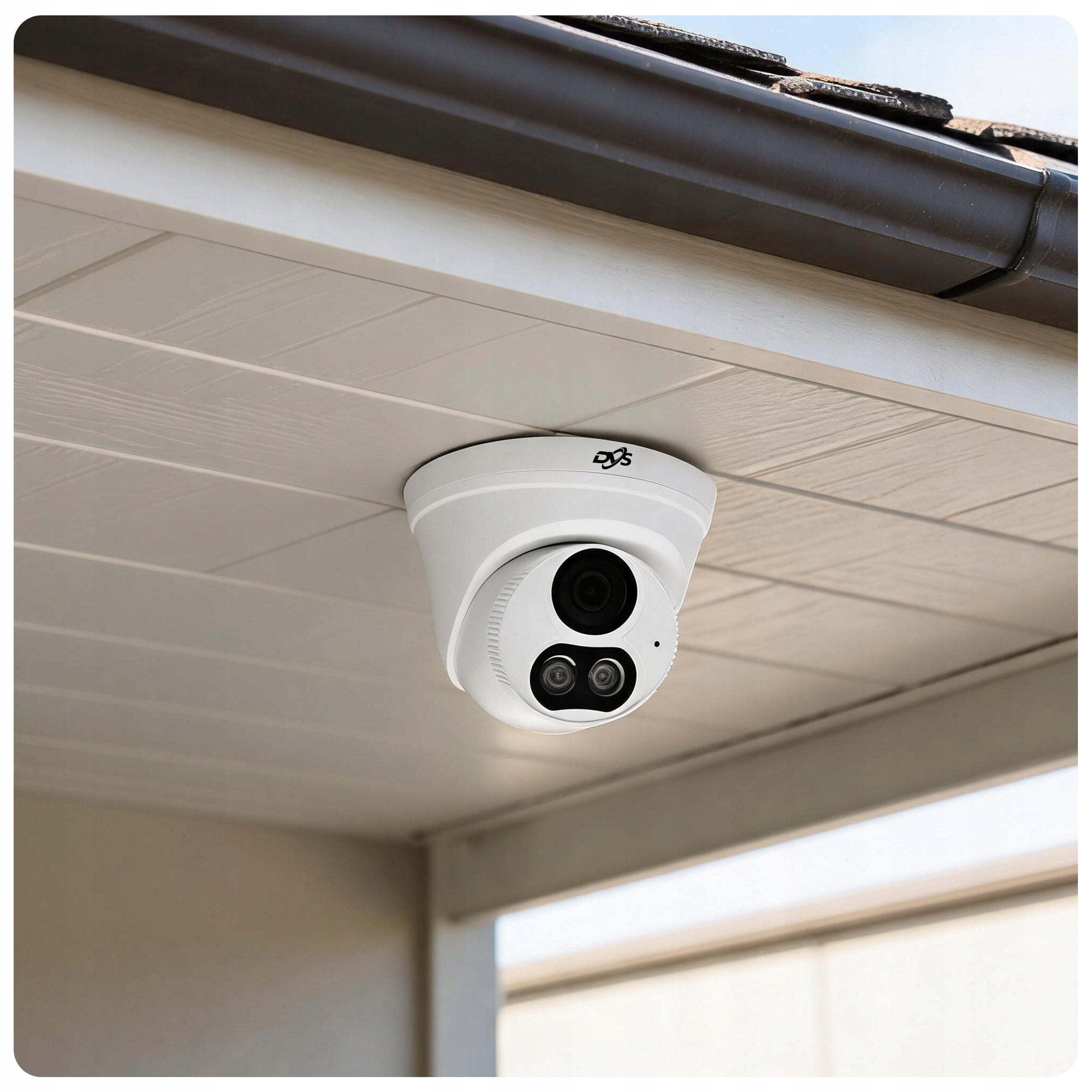 SET OF 8 DOME HOME SURVEILLANCE CAMERAS 4K 8Mpx DVS IP PoE 1TB Audio LED Manufacturer code ZESTAW KAMER MONITORINGU ZEWNĘTRZNE 4K IP 1TB