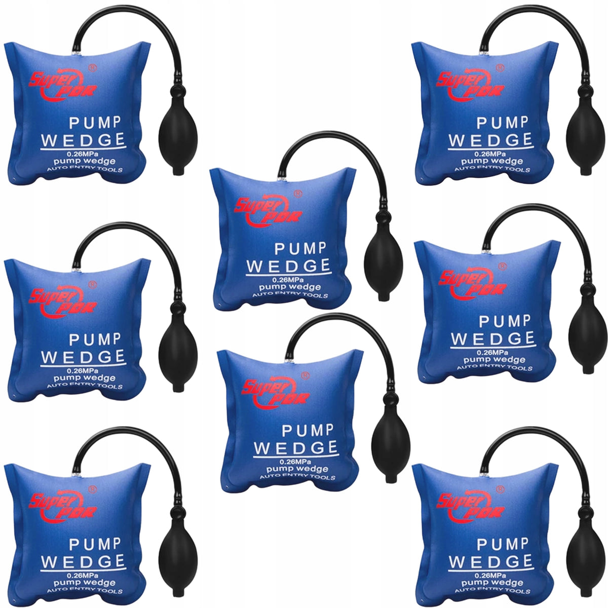SET OF 8 EXPANSION CUSHIONS LIFTS SPREADERS LOCKSMITH WEDGES 135 KG
