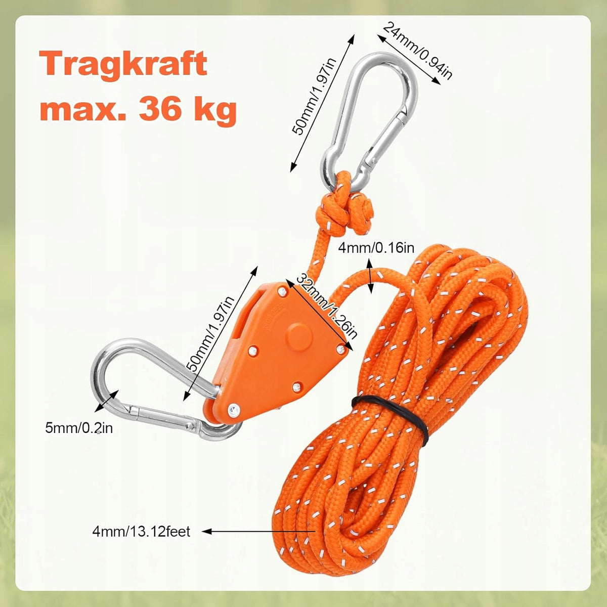 SET OF 8 ROPE WINCHES 4M TENSIONER FOR CAMPING TENTS Manufacturer code WCIĄGARKA LINOWA NAPINACZ NAMIOT KEMPING
