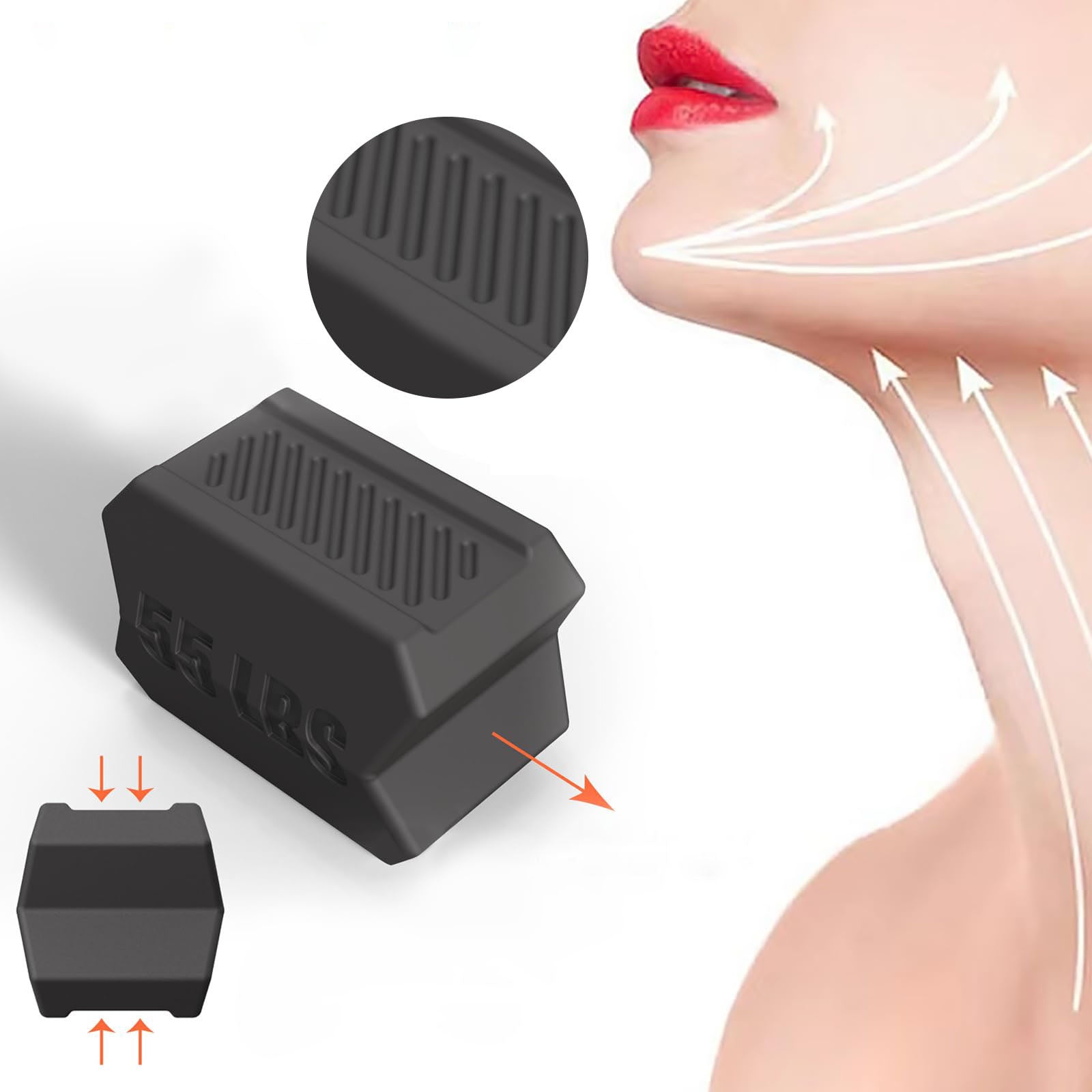 SET OF 8 RUBBERS FOR MANDIBLE AND JAW EXERCISES JAWLINE DEVICE SLIM FACE Manufacturer code GUM DO ĆWICZEŃ  8szt.
