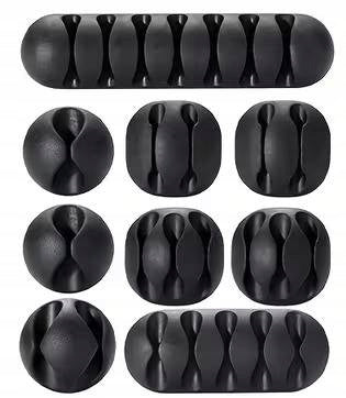 SET OF ACCESSORIES FOR CABLE ORGANIZATION VELCRO ADHESIVE HOLDER 173 PCS Packaging status original