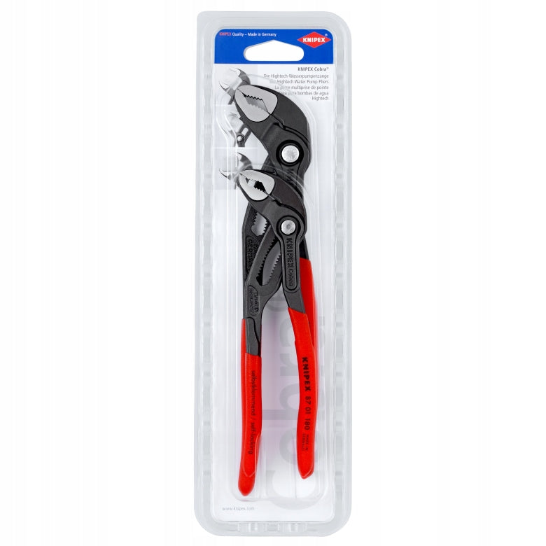 SET OF ADJUSTABLE PLIERS-PIPES COBRA 2PCS KNIPEX
