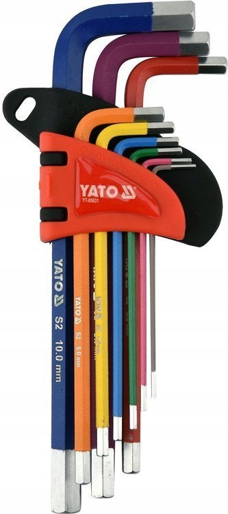 SET OF ALLEN WRENCHES 1,5-10 MM 9EL YT-05631 YATO