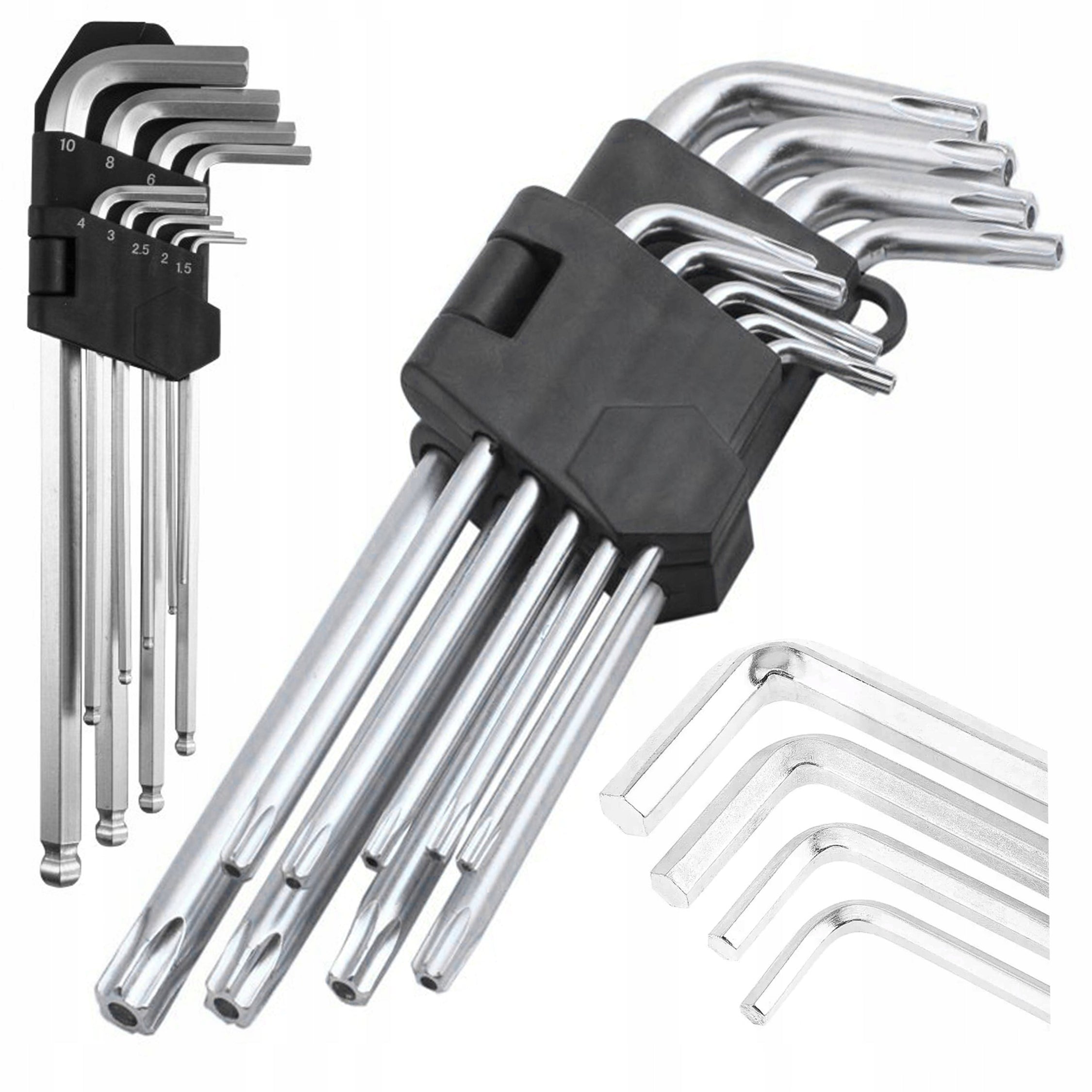 SET OF ALLEN WRENCHES HEX Workshop Tools SET OF 9 Pcs. 1.5-10mm