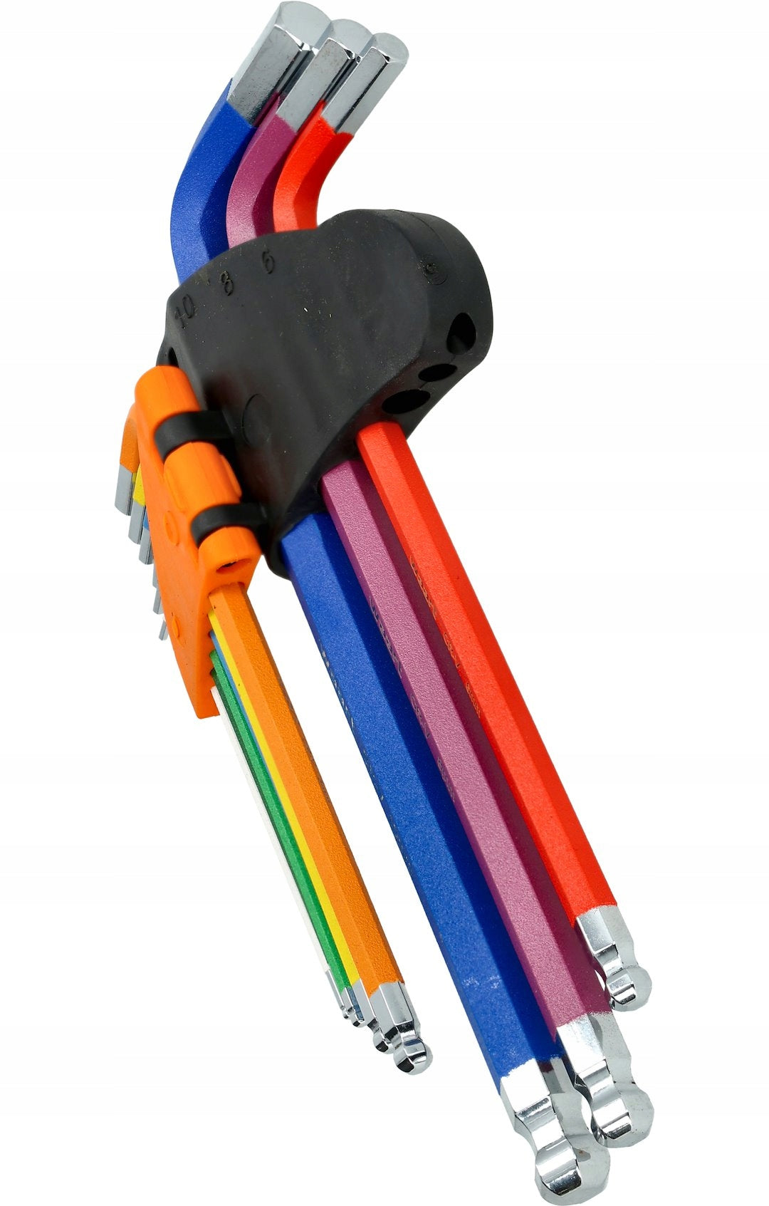 SET OF ALLEN WRENCHES, LONG BALL HEXES, TORX, COLORED MAGNET 18 PIECES EAN (GTIN) 5906549676094