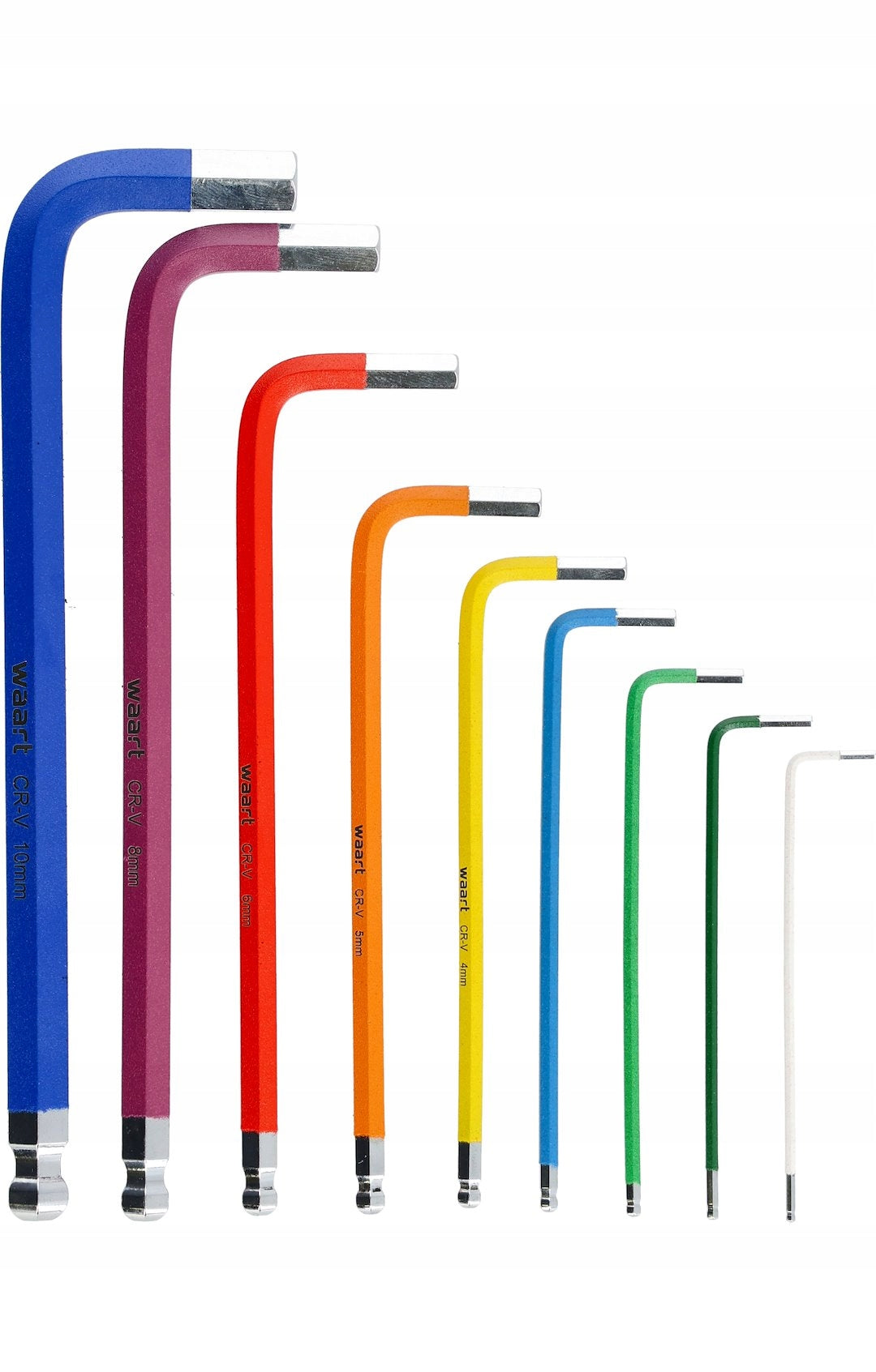 SET OF ALLEN WRENCHES, LONG BALL HEXES, TORX, COLORED MAGNET 18 PIECES Key type hex key