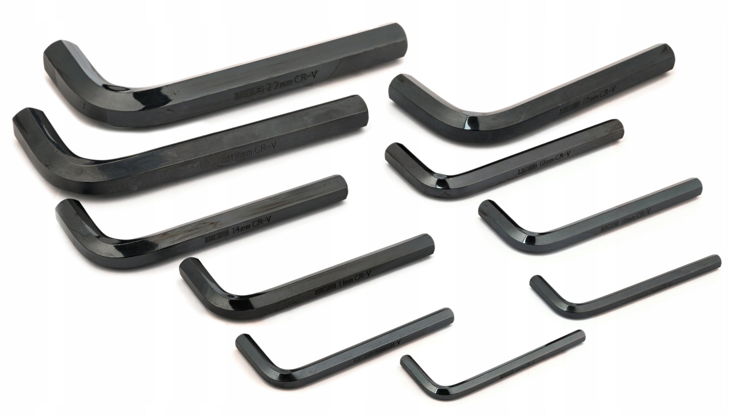 SET OF ALLEN WRENCHES SCREWDRIVERS JCB ALLEN SHORT CRV SHEET 10el 6-22mm Product weight with unit packaging 2.8 kg