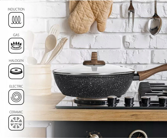 SET OF ALUMINUM POTS 7EL SET OF POTS SMILE LID PAN Brand Smile