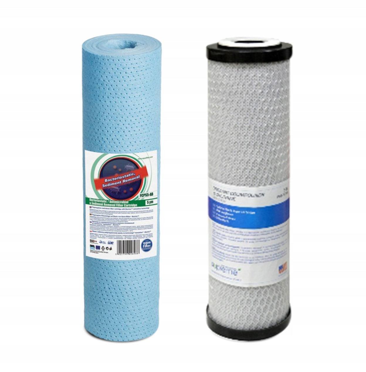 SET OF BACTERIOSTATIC FOAM CARTRIDGES + CARBON