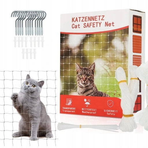 SET OF BALCONY FOR CAT PIGEONS 8x3m, EYELET 26mm WITHOUT DRILLING