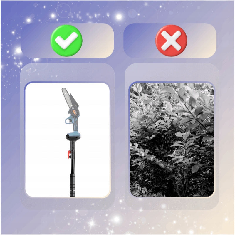 SET OF BATTERY-OPERATED SAW WITH TELESCOPIC BOOM 2M FOR TREES 21V Brand no brand