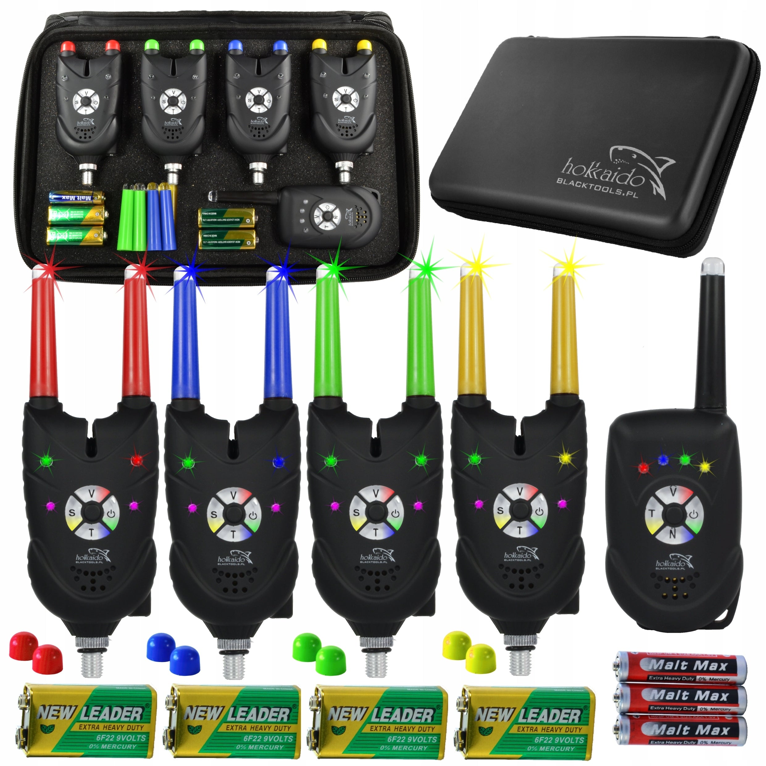 SET OF BEACONS WITH CONTROL PANEL JHA511-4 (4+1) HOKKAIDO RUBBERIZED