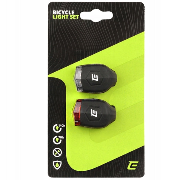 SET OF BICYCLE LIGHTS FOR BICYCLE FRONT AND REAR LED BICYCLE LIGHTS SET Model 001898 FROGGIES