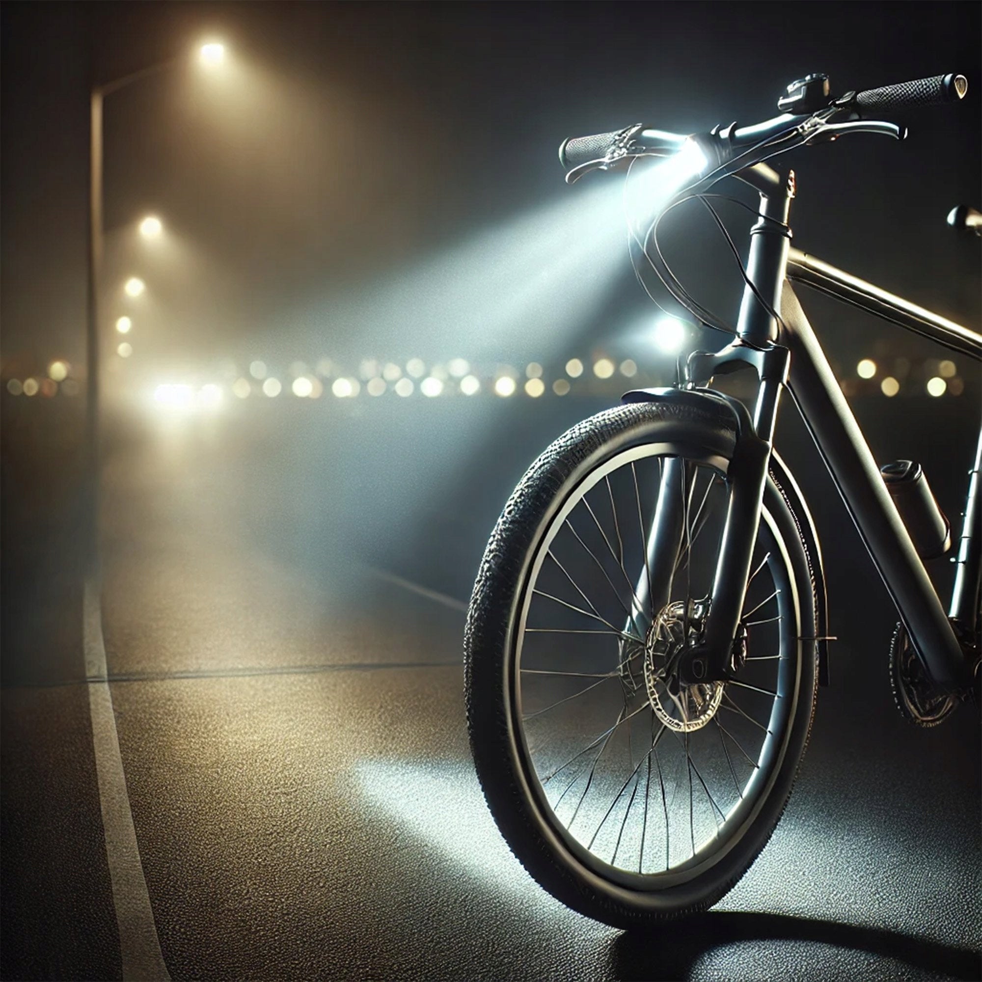 SET OF BICYCLE LIGHTS STRONG FRONT REAR LED LIGHT BIKE HANDLEBAR Number of light modes 3