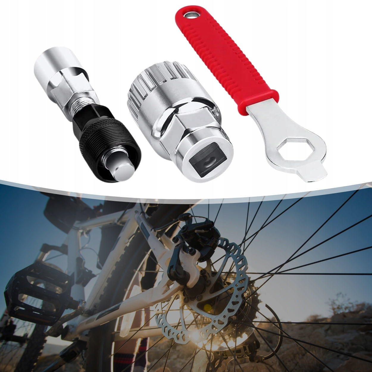 SET OF BICYCLE TOOLS CRANK KEYS FOR BICYCLE CAPPER BACIK 7 ELEMENTS Product weight with unit packaging 0.75 kg