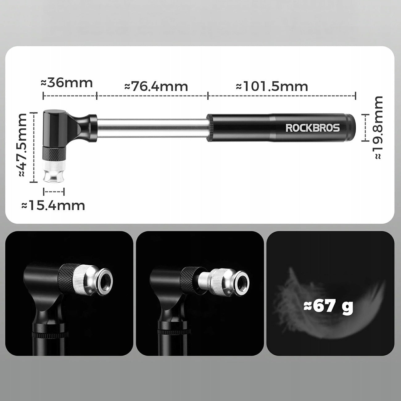 SET OF BICYCLE TOOLS MULTITOOL PUMP PATCH BUCKET COMPACT ROCKBROS Brand Rockbros