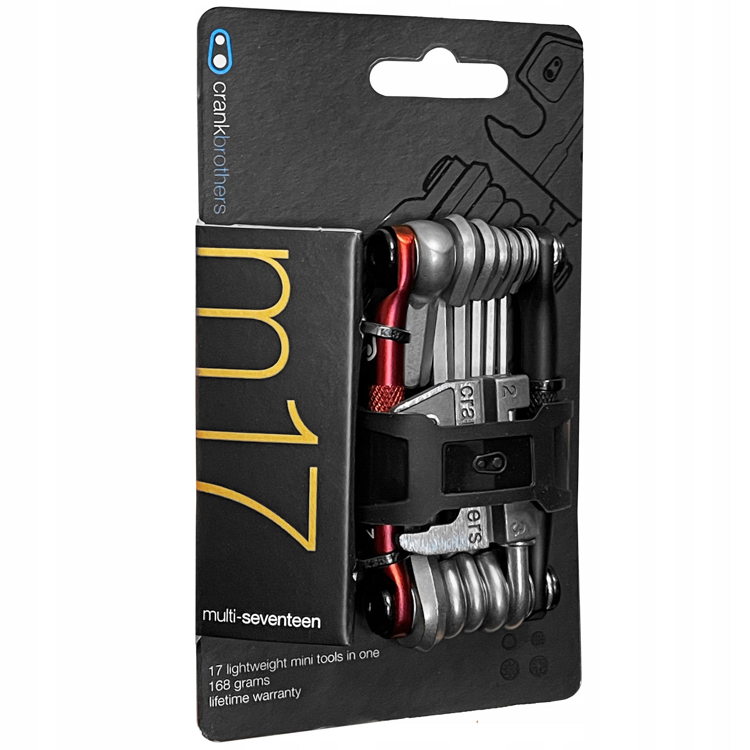 SET OF BICYCLE WRENCHES MULTITOOL CRANKBROTHERS M17 WITH CLIPPER UP TO 12 rz. Manufacturer code 16193