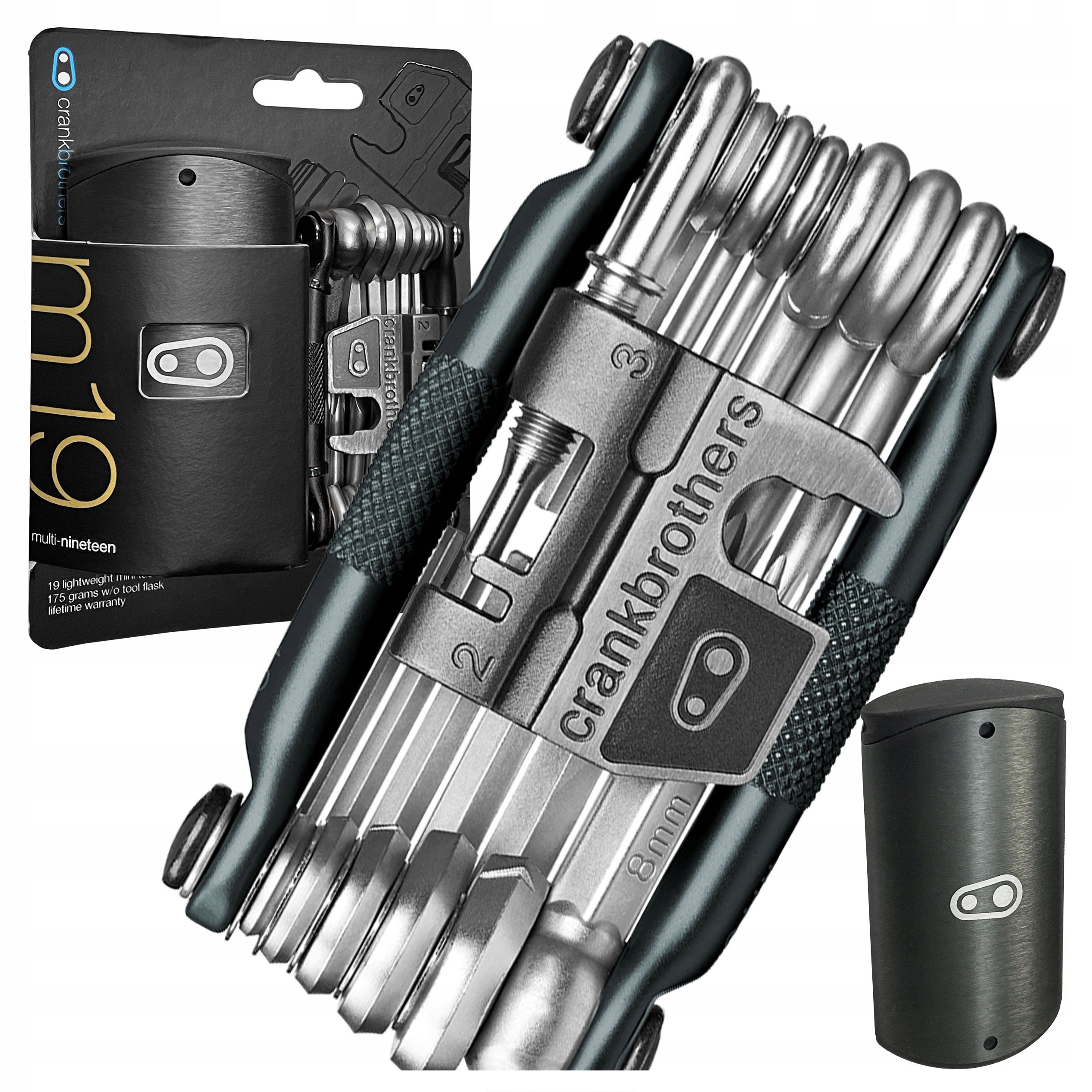 SET OF BICYCLE WRENCHES MULTITOOL CRANKBROTHERS M19 WITH CLIPPER UP TO 12 rz.
