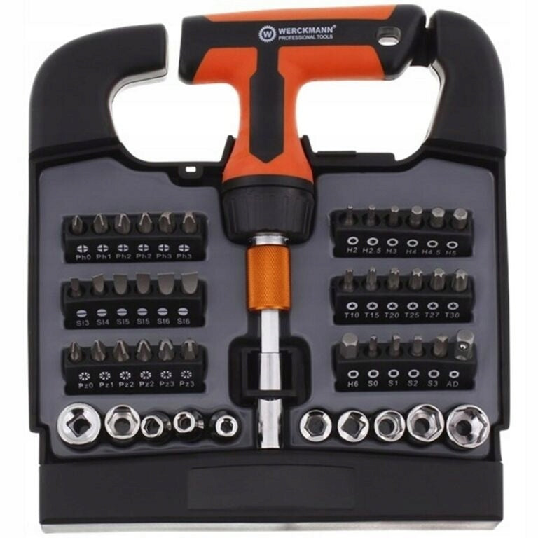 SET OF BITS AND SOCKETS WERCKMANN 48EL. RATCHET