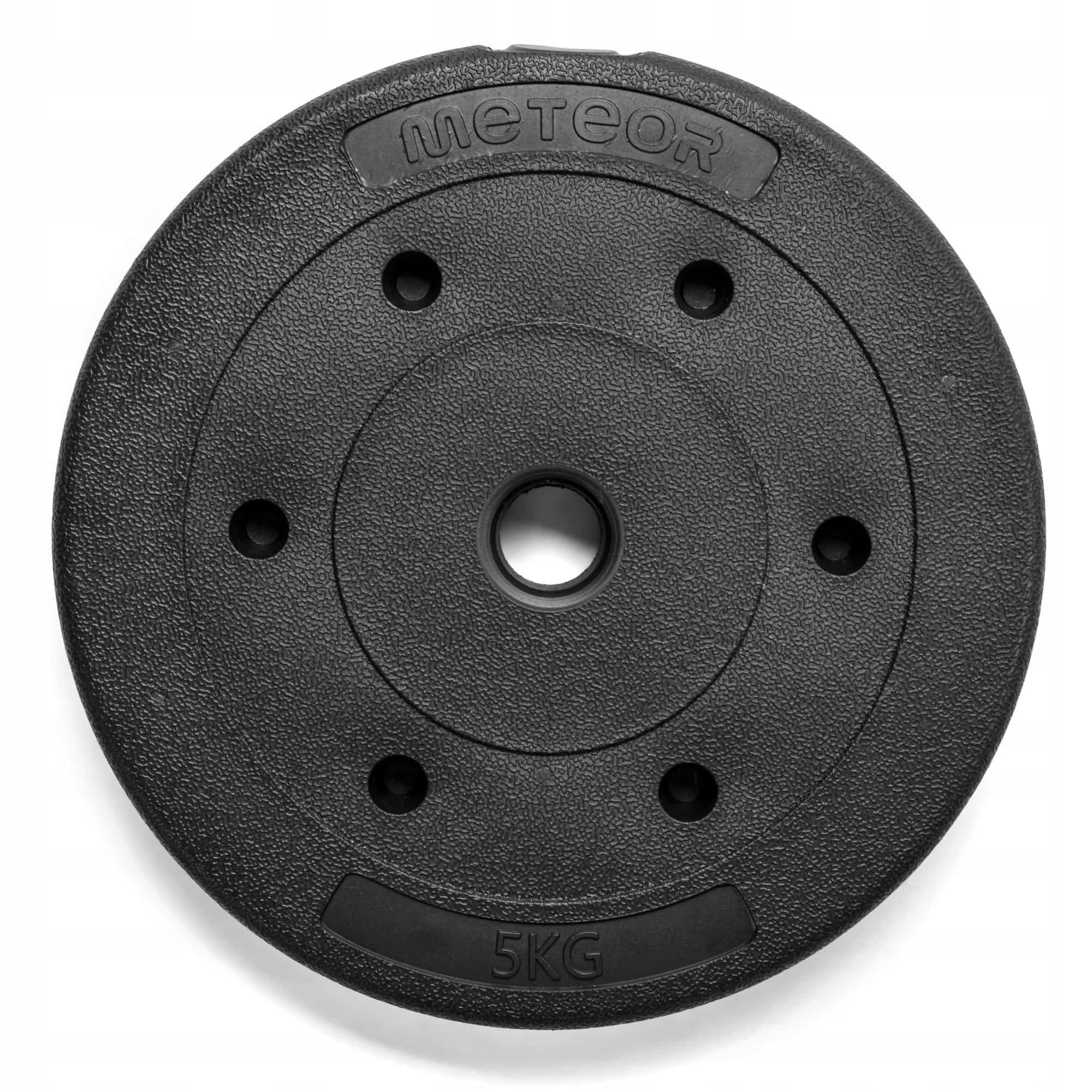 SET OF BITUMINOUS PLATES 4x5kg WEIGHT BARBELL WEIGHT METEOR Brand Meteor