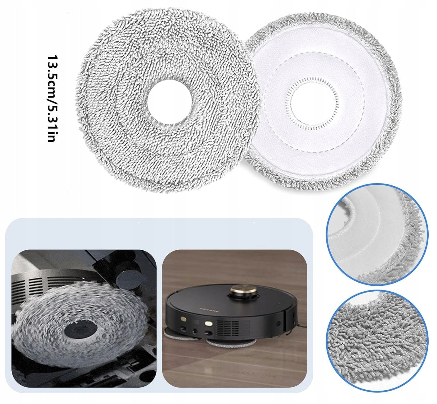 SET OF BRUSH FILTERS BAGS FOR DREAME X40 ULTRA COMPLETE / X40 PRO / L40 Dominant color multicolor