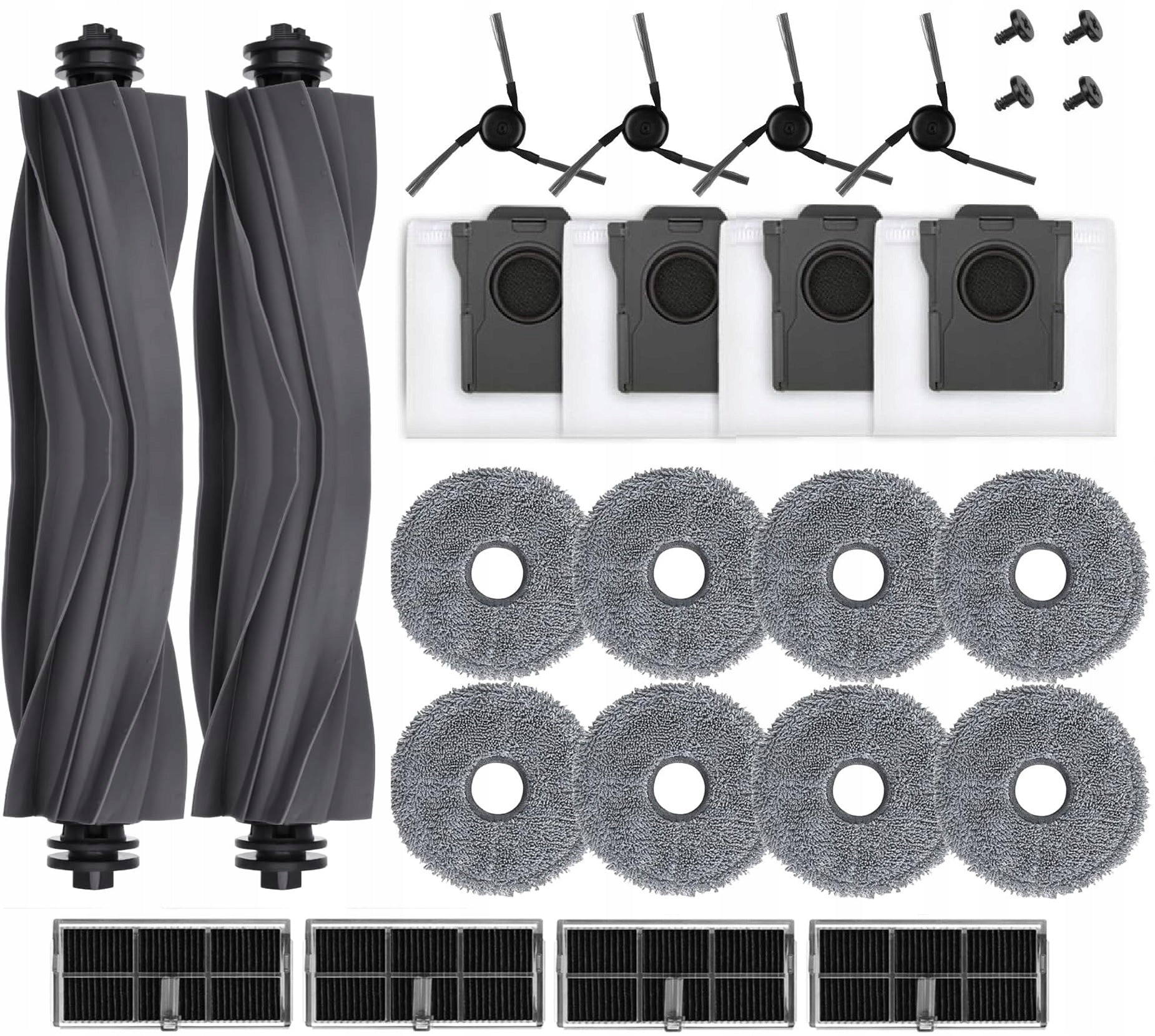 SET OF BRUSH FILTERS BAGS FOR DREAME X40 ULTRA COMPLETE / X40 PRO / L40