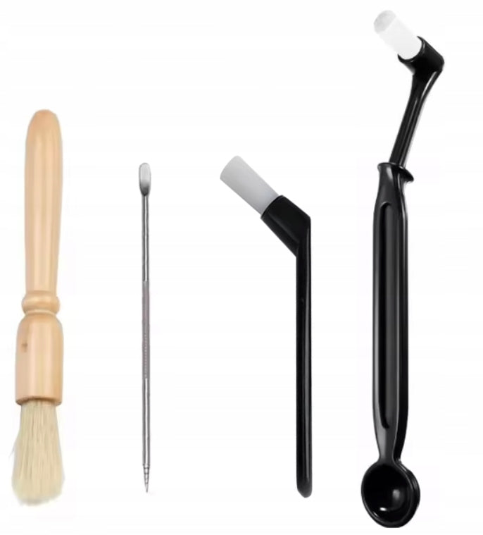 SET OF BRUSHES FOR CLEANING THE FLASK OF THE COFFEE GROUP OF THE MACHINE + NEEDLE