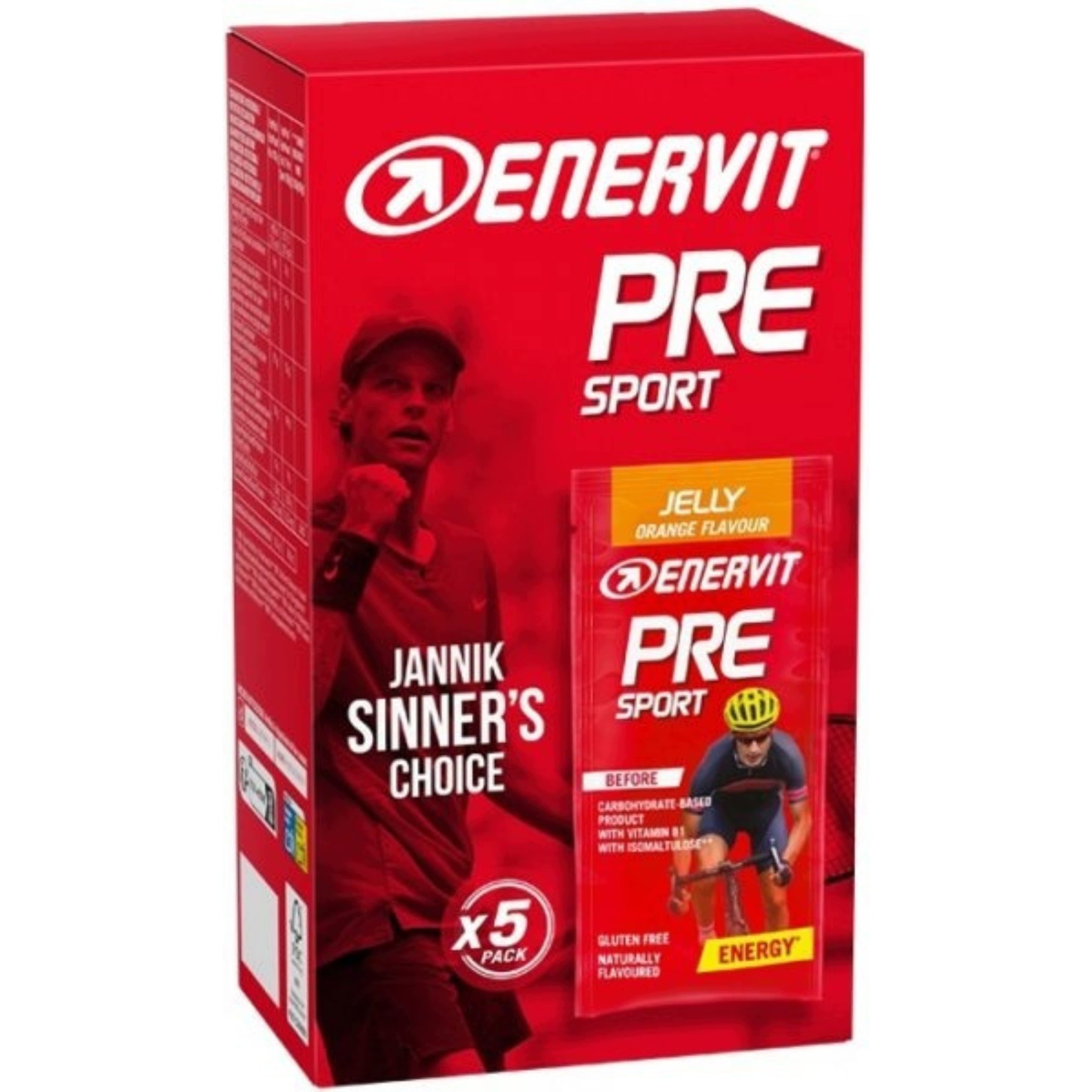 SET OF CARBOHYDRATE JELLIES ENERVIT PRE SPORT JELLY ENERGY 45g x5