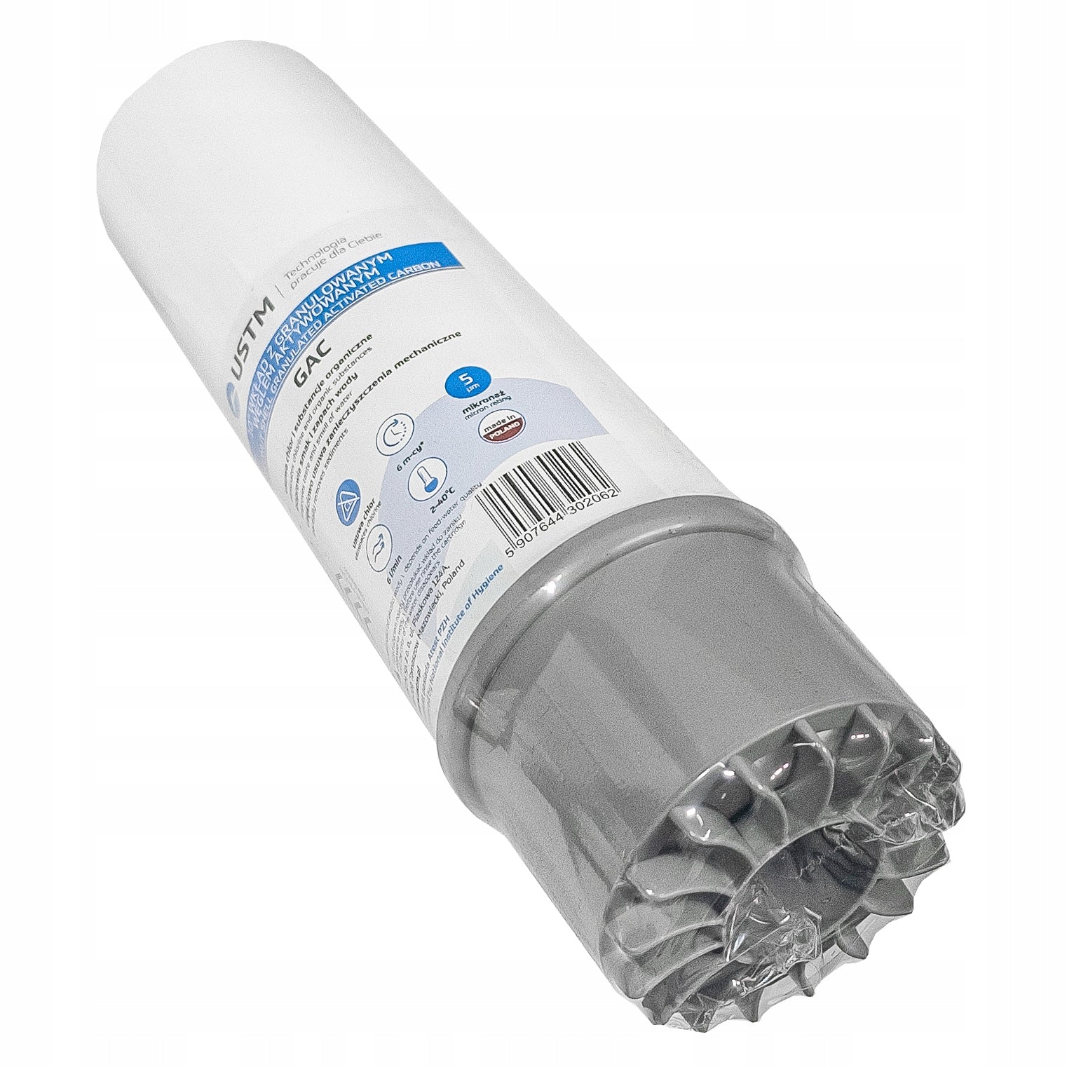 SET OF CARTRIDGES FOR CARBON FILTER ACTIVATED FOAM 5 MICRONS PS5 10" 3EL Brand UST-M