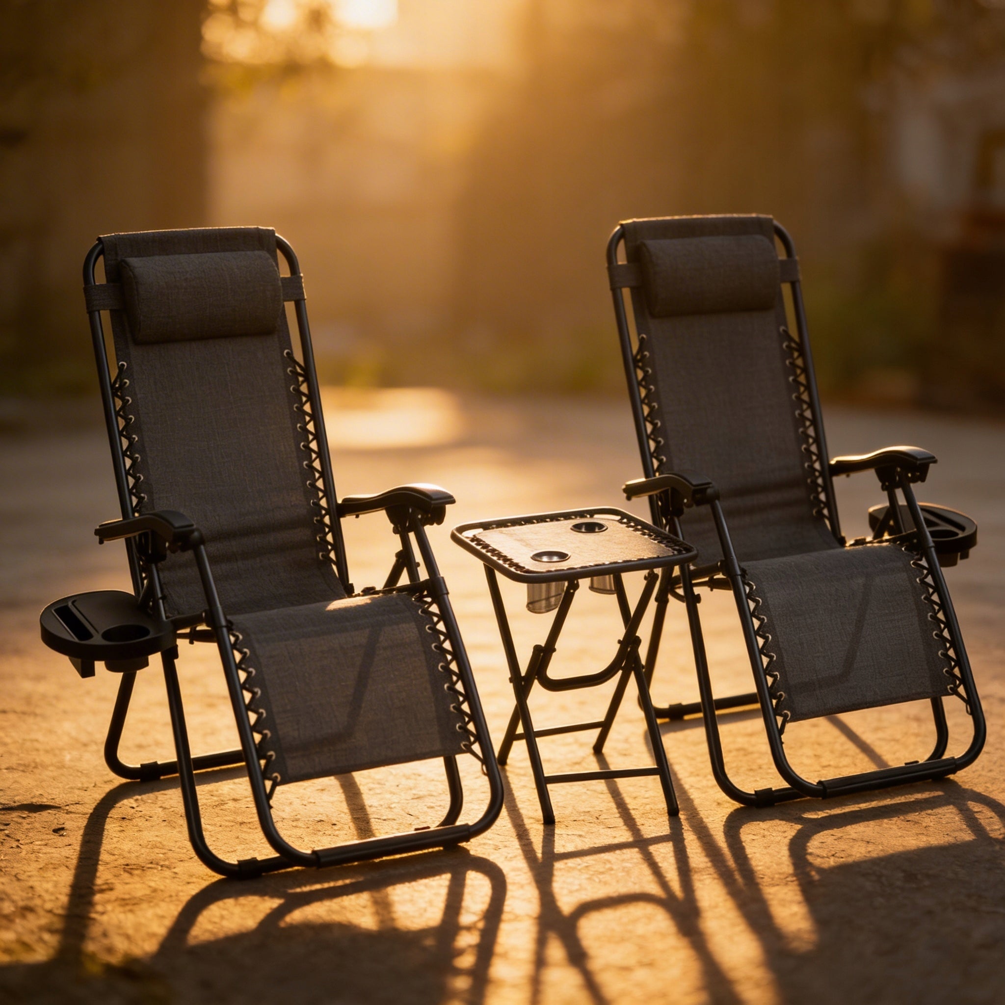 SET OF CHAIRS WITH TABLE TDC-2503 GARDEN FOLDING HANDLE Brand IDEAL