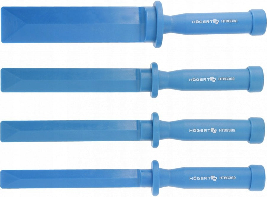 SET OF CHISELS FINGER SCRAPERS NYLON 4 PCS. Brand Hoegert Technik