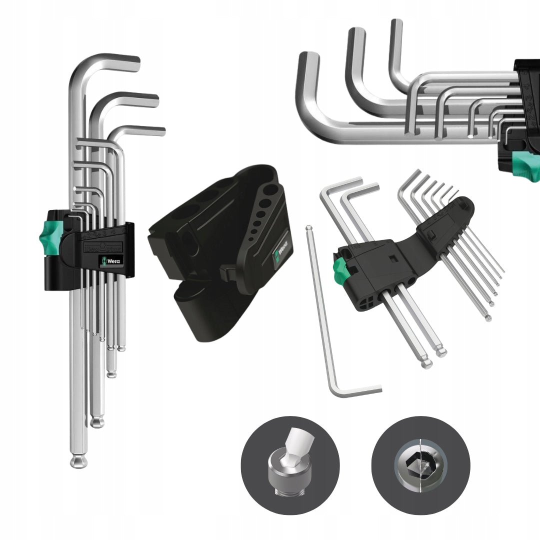 SET OF CHROME ALLEN WRENCHES WERA ALLEN WRENCH