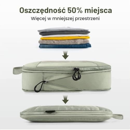 SET OF COMPRESSION ORGANIZERS FOR PACKING CUBE SUITCASES Color gray