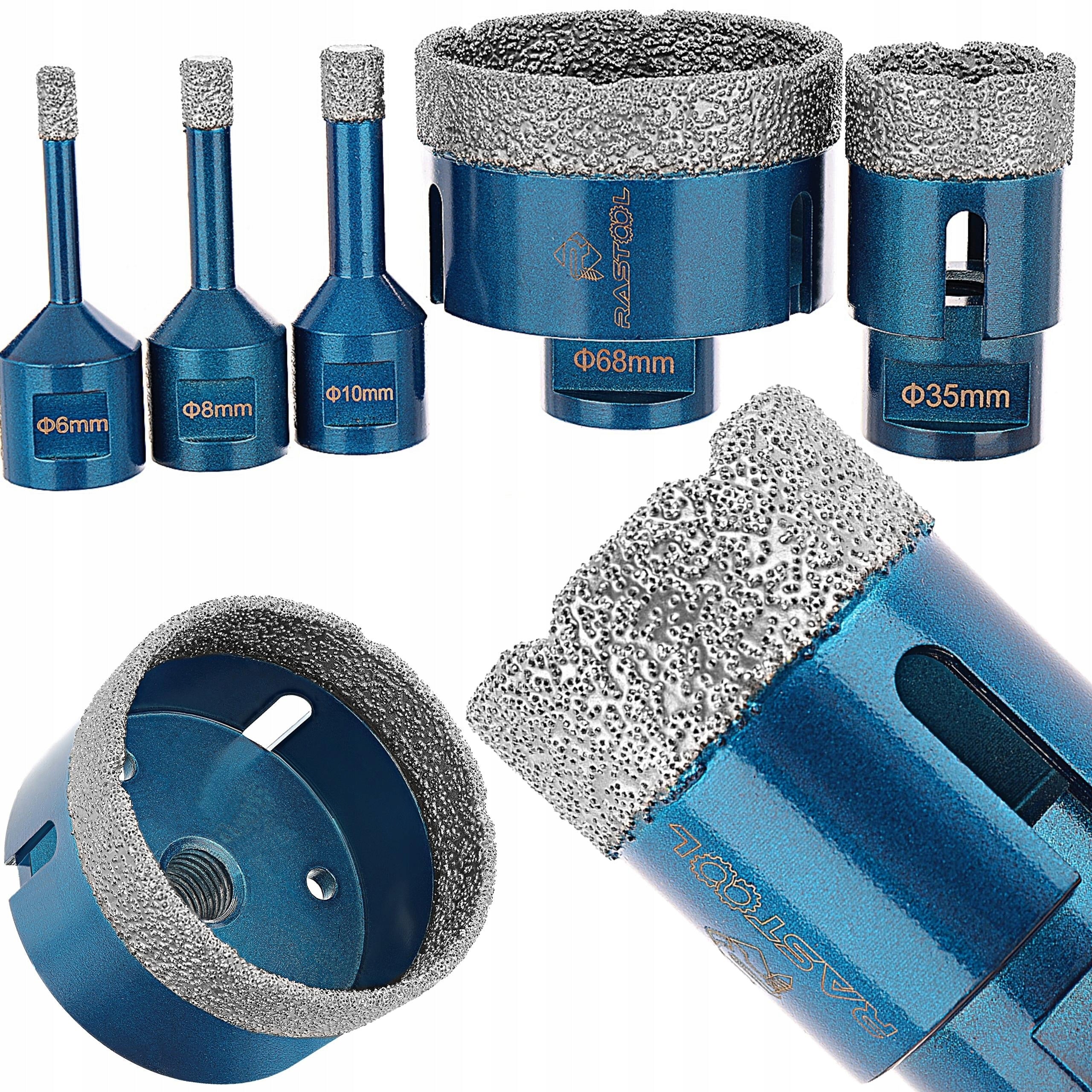 SET OF DIAMOND DRILL BITS LACE FOR STONEWARE HOLE SAW M14 HIGH QUALITY RS