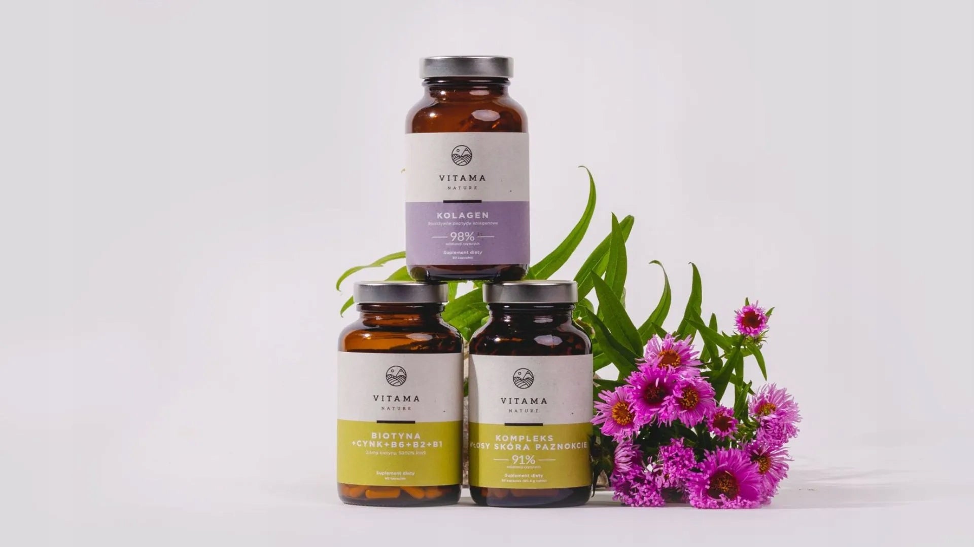 SET OF DIETARY SUPPLEMENTS VITAMINS FOR WOMEN SKIN HAIR NAILS COLLAGEN Packaging status original