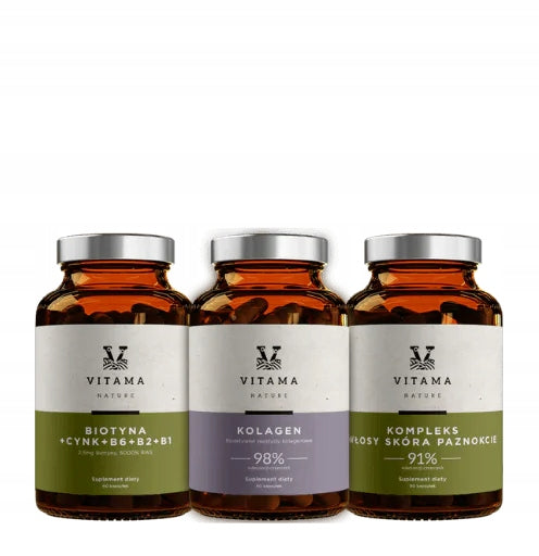 SET OF DIETARY SUPPLEMENTS VITAMINS FOR WOMEN SKIN HAIR NAILS COLLAGEN