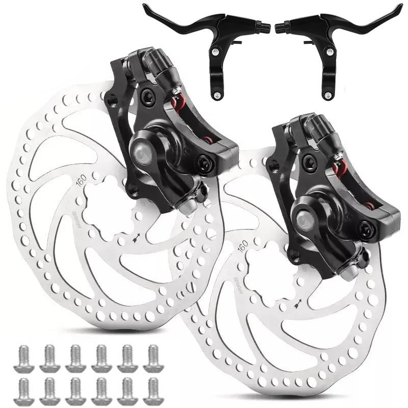 SET OF DISC BRAKES FOR BICYCLES PARTS FOR MOUNTAIN BIKES