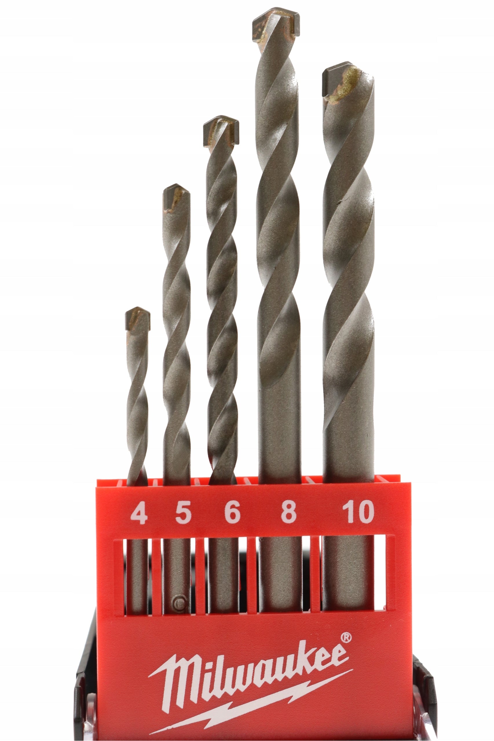 SET OF DRILL BITS FOR CONCRETE CYLINDRICAL HOLDER 4-10MM 5PCS MILWAUKEE EAN (GTIN) 4058546404420