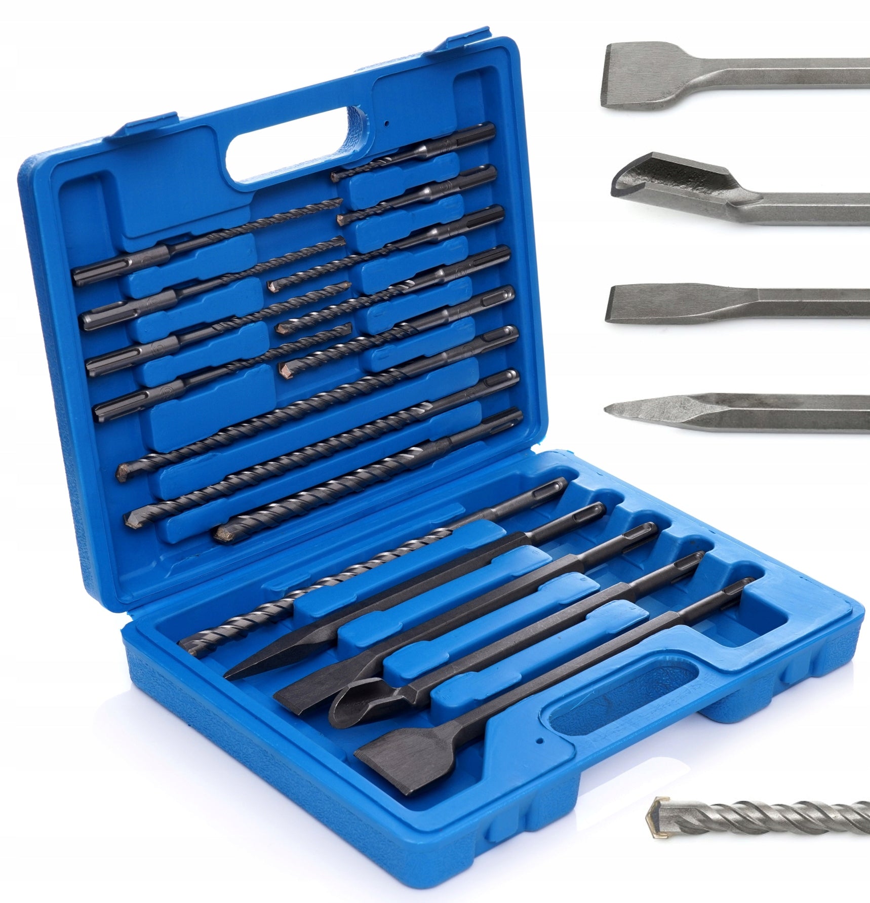 SET OF DRILLS AND CHISELS 17 ELEMENTS SDS+ CONCRETE