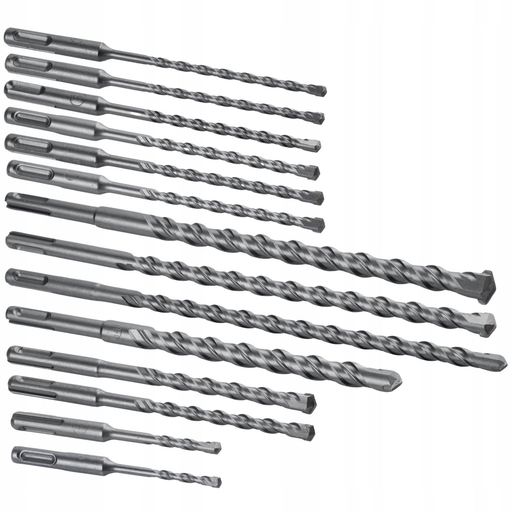 SET OF DRILLS AND CHISELS SDS PLUS SDS+ IN CASE 17 PCS BLACK Drill bit type drill bit set