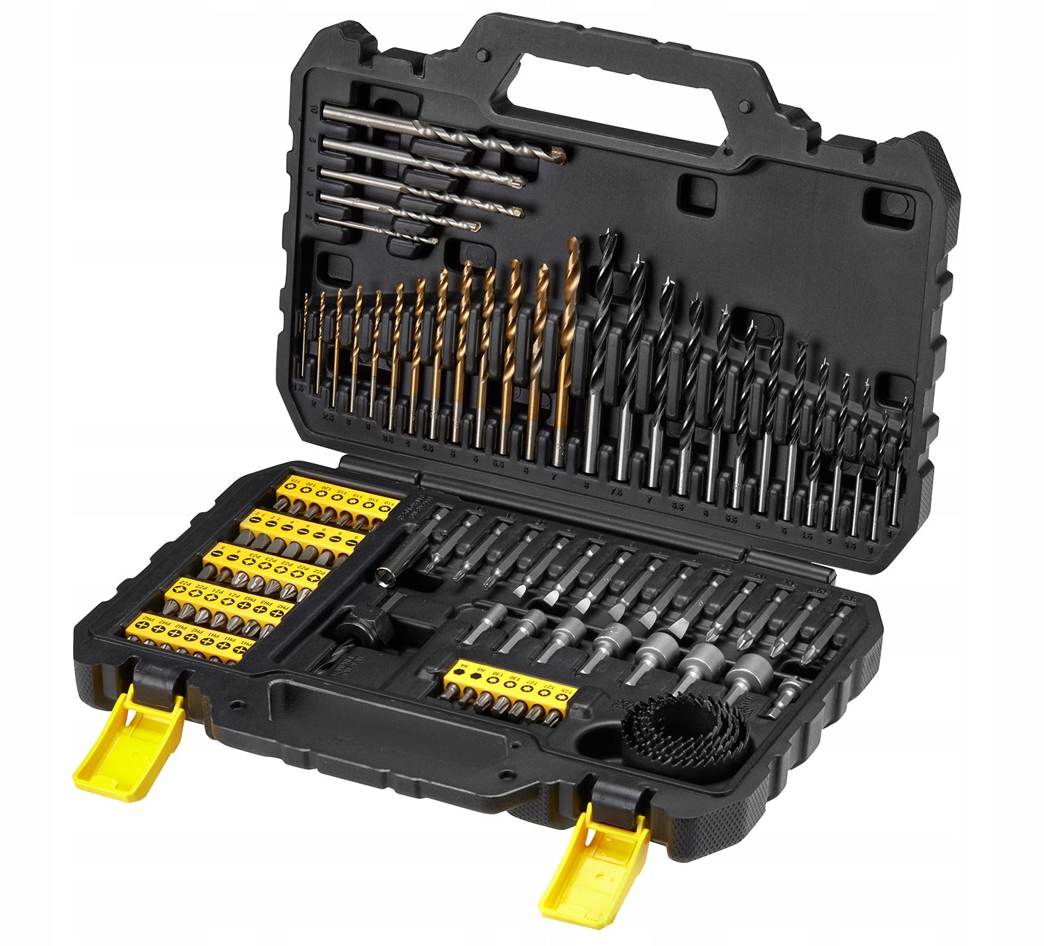 SET OF DRILLS AND TIPS 100el Stanley Brand Stanley