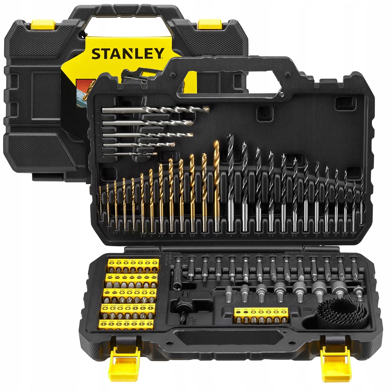 SET OF DRILLS AND TIPS 100el Stanley