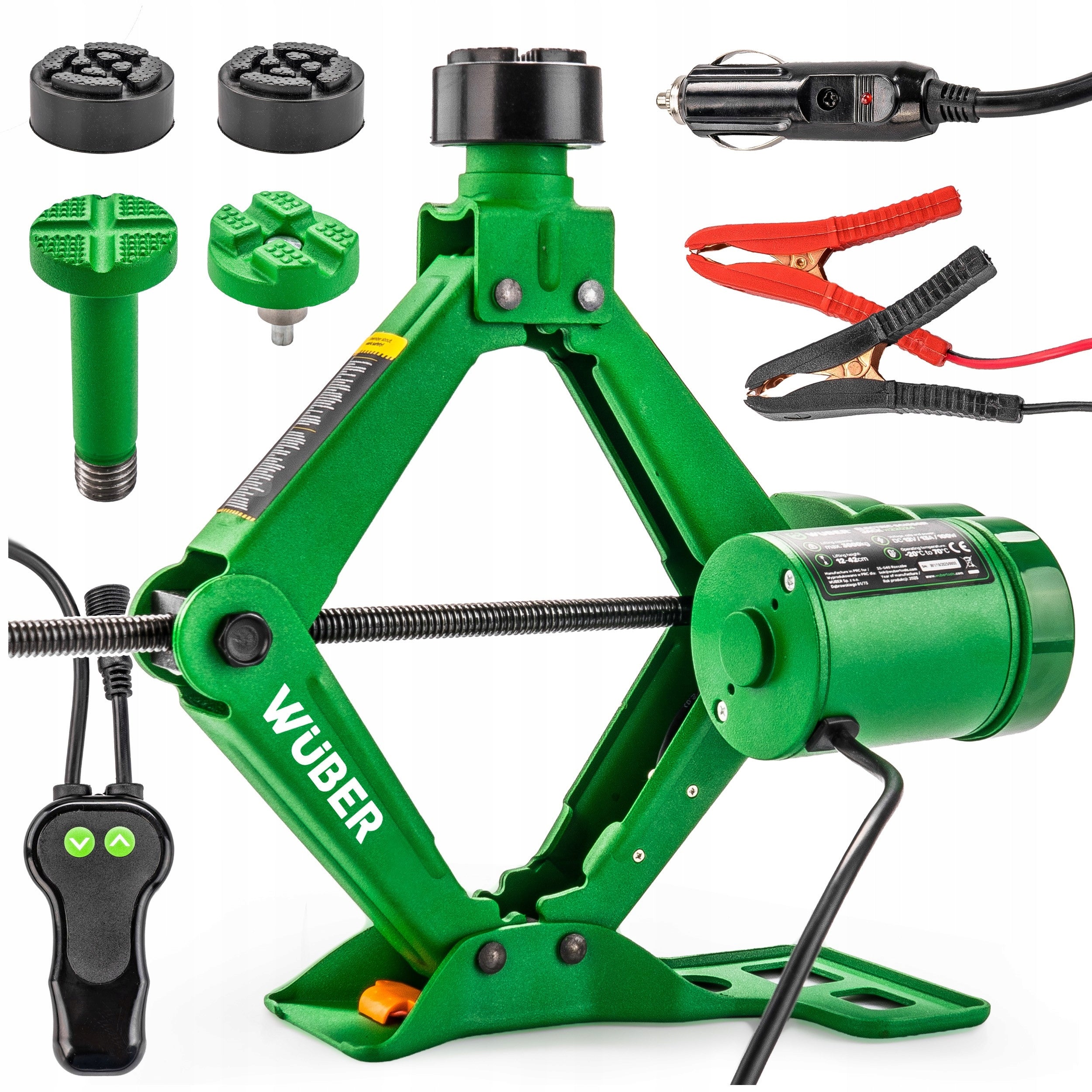 SET OF ELECTRIC TRAPEZOIDAL CAR JACKS 3T 12V 120-420mm